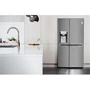 LG DoorCooling+™ GSL960PZJV American Style Fridge Freezer , 625L, Shiny Steel - F, GSL960PZJV