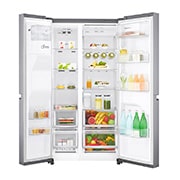 LG DoorCooling+™ GSL960PZJV American Style Fridge Freezer , 625L, Shiny Steel - F, GSL960PZJV