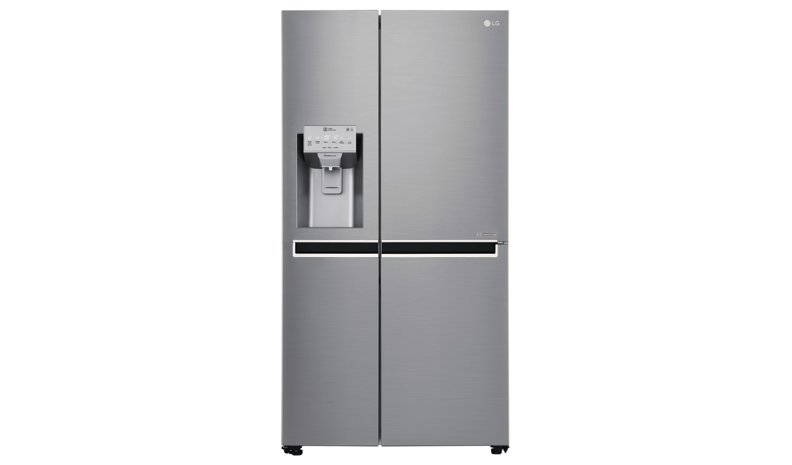 LG Inverter Linear Compressor™ GSL961PZBV American Style Fridge Freezer, 601L, Shiny Steel  - F, GSL961PZBV