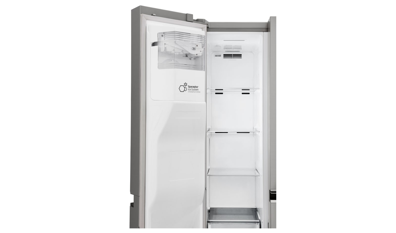 LG Inverter Linear Compressor™ GSL961PZBV American Style Fridge Freezer, 601L, Shiny Steel  - F, GSL961PZBV