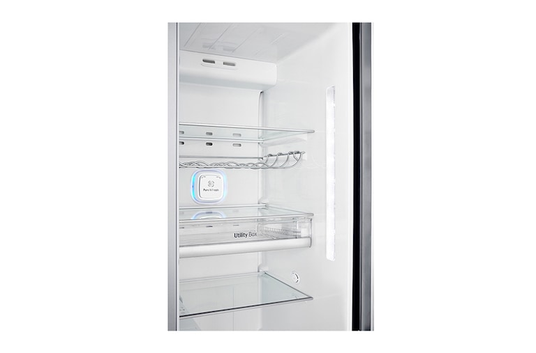 LG Inverter Linear Compressor™ GSL961PZBV American Style Fridge Freezer, 601L, Shiny Steel - F, GSL961PZBV