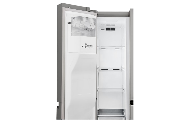 LG Inverter Linear Compressor™ GSL961PZBV American Style Fridge Freezer, 601L, Shiny Steel  - F, GSL961PZBV