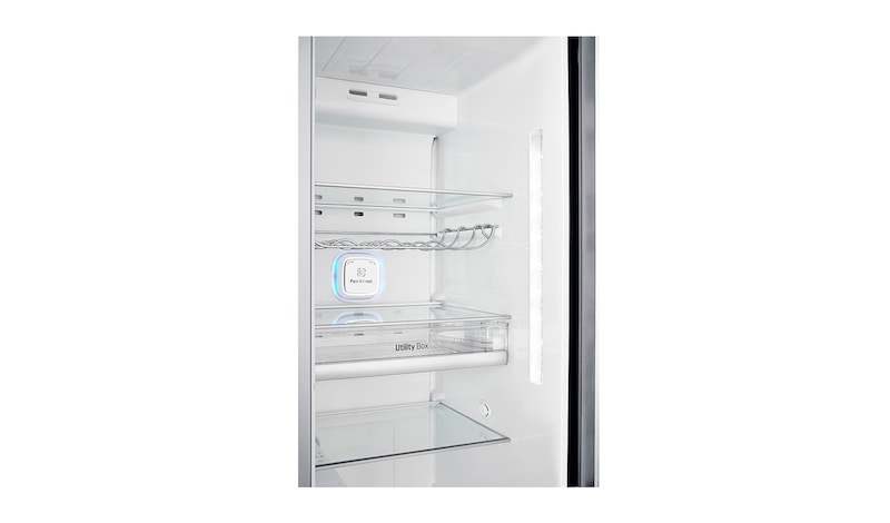 LG Inverter Linear Compressor™ GSL961PZBV American Style Fridge Freezer, 601L, Shiny Steel - F, GSL961PZBV