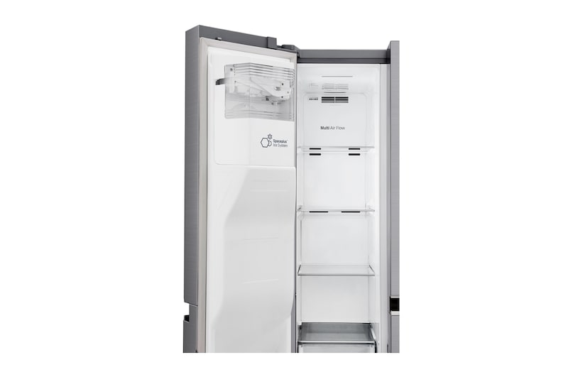 LG DoorCooling+™ GSL961PZJV American Style Fridge Freezer, 625L, Shiny Steel - F, GSL961PZJV