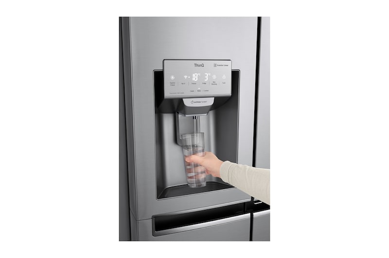 LG DoorCooling+™ GSL961PZJV American Style Fridge Freezer, 625L, Shiny Steel - F, GSL961PZJV