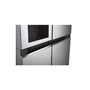 LG 635L American Style Fridge Freezer Shiny Steel Water & Ice Dispenser, GSLA81PZLF