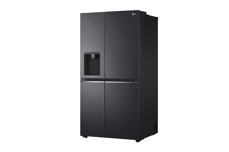 LG 635L American Style Fridge Freezer Water & Ice Dispenser, Matte Black, GSLV70MCTF