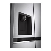 LG Water & Ice Dispenser | ThinQ (WiFi) | American Fridge Freezer | 635L | GSLV70PZTF | Shiny Steel, GSLV70PZTF