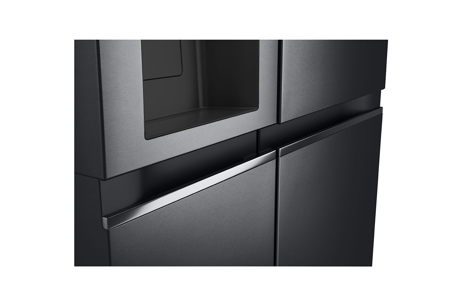 LG Black American Style Fridge Freezer with Water and Ice Dispenser | 635L, GSLV71MCTF