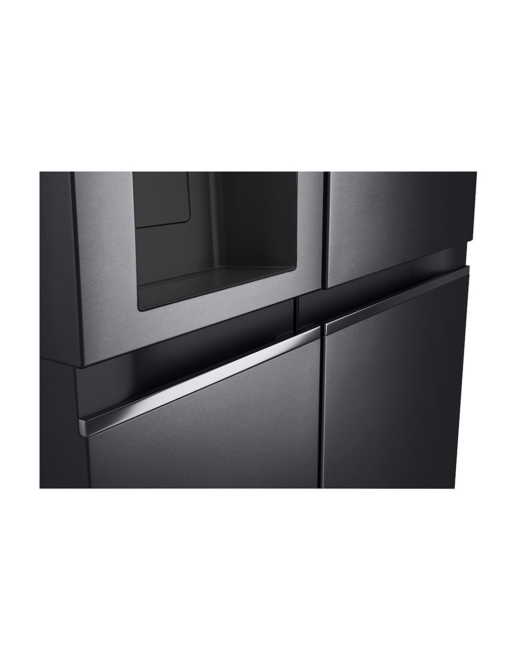 635L American Style Fridge Freezer Matte Black | LG UK