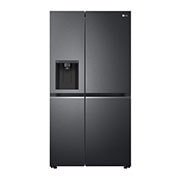 LG Black American Style Fridge Freezer with Water and Ice Dispenser | 635L, GSLV71MCTF