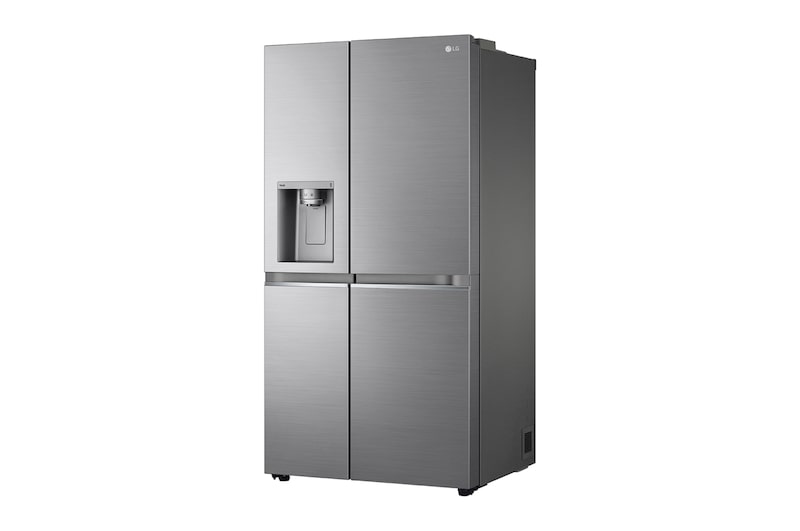 LG 635L American Style Fridge Freezer Water & Ice Dispenser, Shiny Steel, GSLV91PZAE