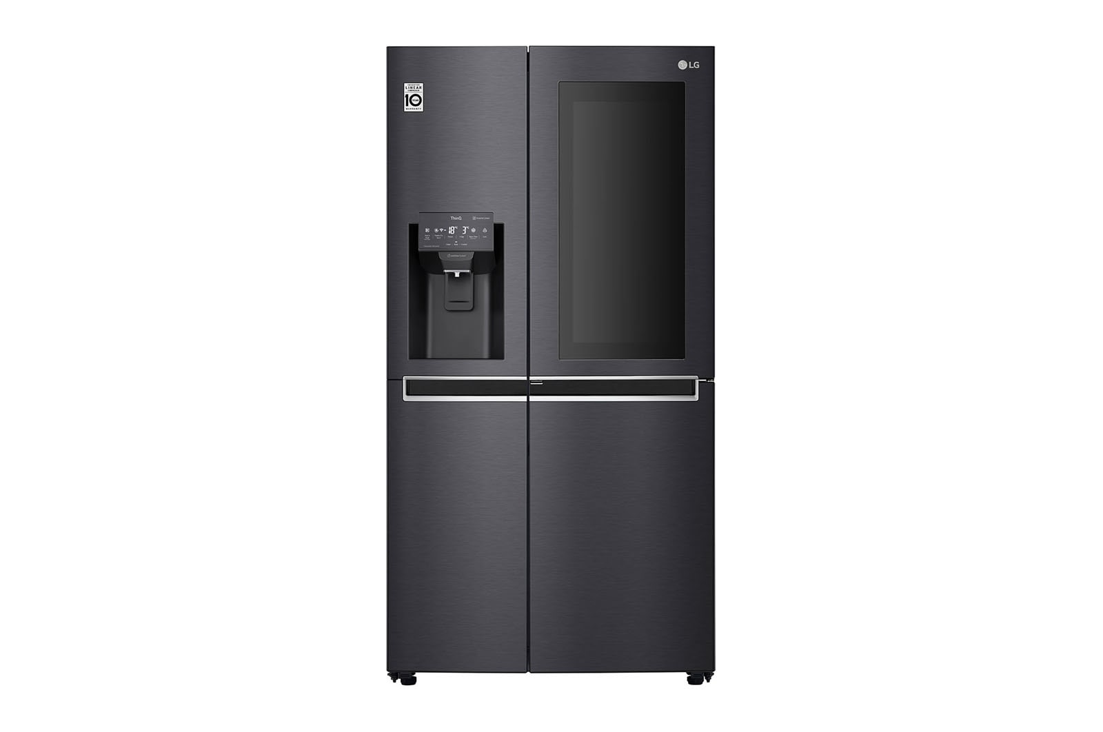 LG InstaView Door-in-Door™ GSX960MCCZ American style Fridge Freezer,  625L, Matte Black - F, GSX960MCCZ