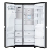 LG InstaView Door-in-Door™ GSX960MCCZ American style Fridge Freezer,  625L, Matte Black - F, GSX960MCCZ