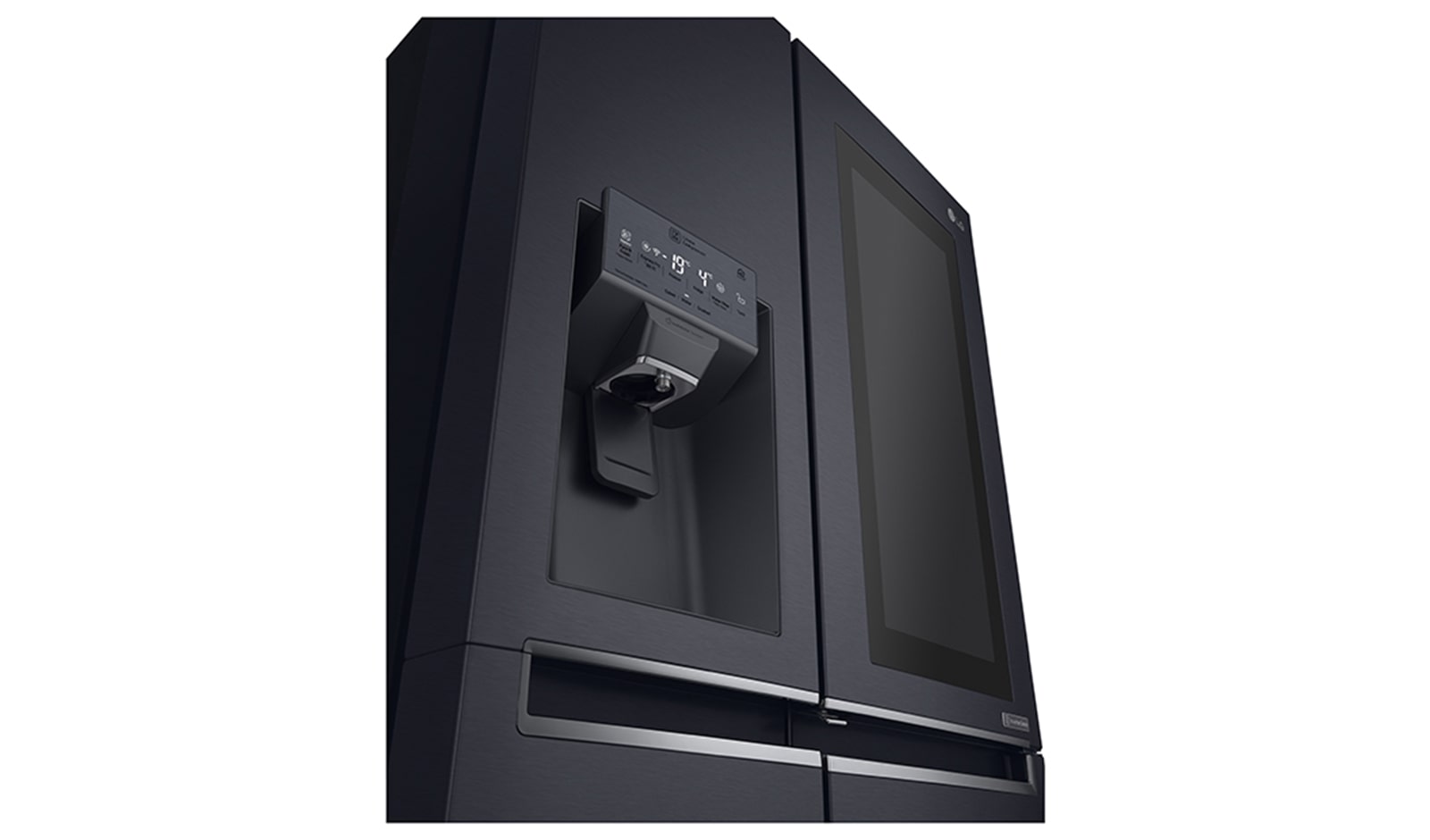 LG InstaView™ Door-in-Door® GSX960MTAZ American Style Fridge Freezer Matte Black, GSX960MTAZ