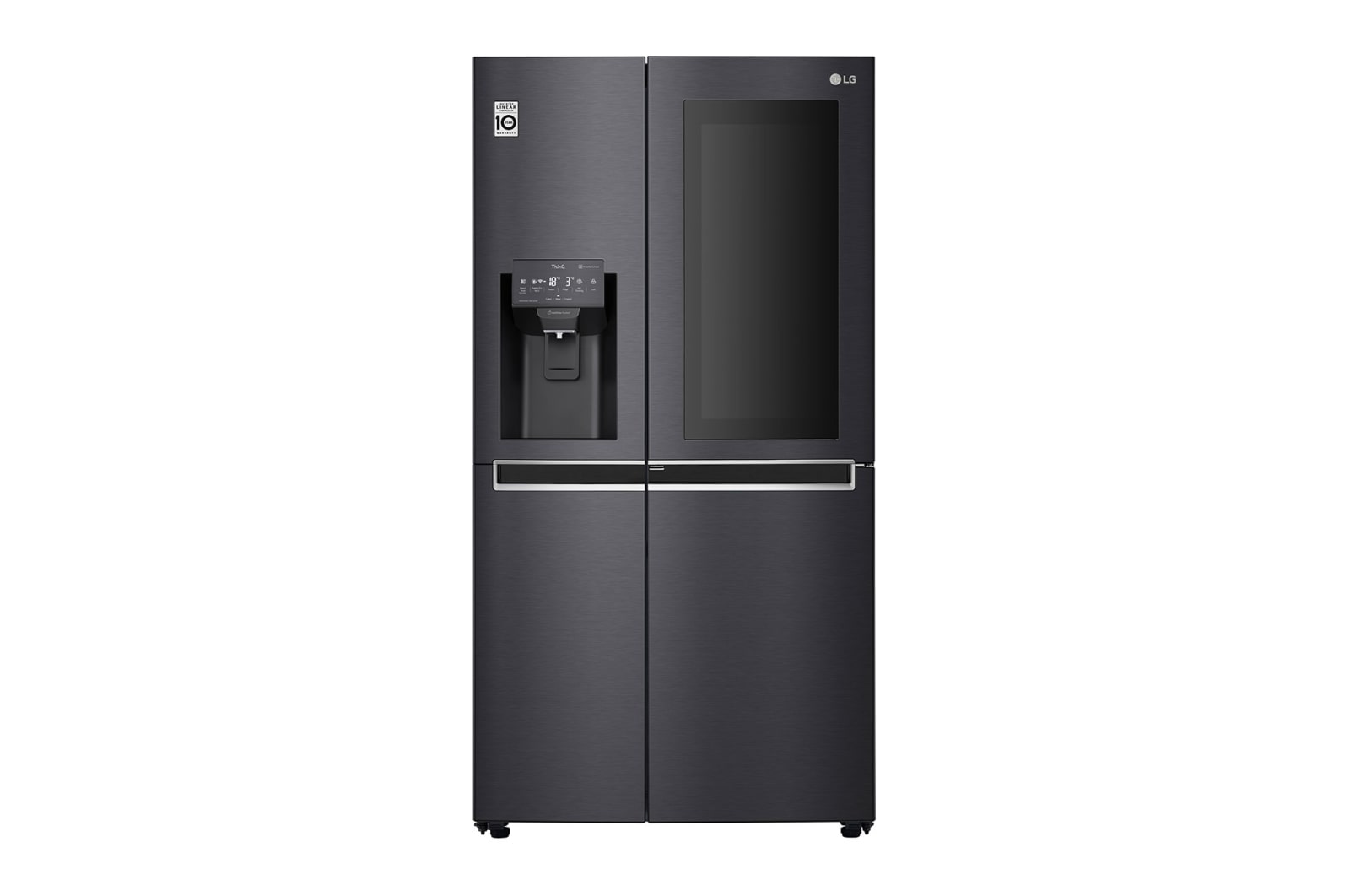 LG InstaView Door-in-Door™ GSX961MCCZ American style Fridge Freezer, 601L, Matte Black - F, GSX961MCCZ