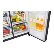 LG InstaView Door-in-Door™ GSX961MCCZ American style Fridge Freezer, 601L, Matte Black - F, GSX961MCCZ