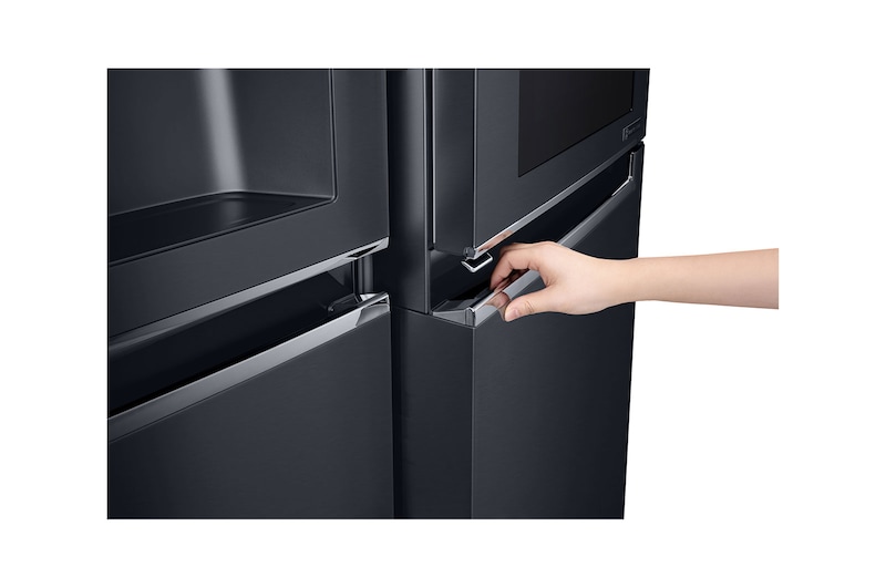 LG InstaView Door-in-Door™ GSX961MCVZ American style Fridge Freezer, 601L, Matte Black -F, GSX961MCVZ