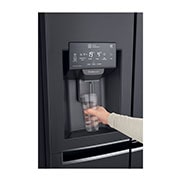 LG InstaView Door-in-Door™ GSX961MCVZ American style Fridge Freezer, 601L, Matte Black -F, GSX961MCVZ