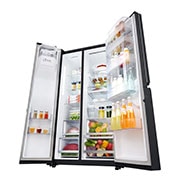 LG InstaView Door-in-Door™ GSX961MCVZ American style Fridge Freezer, 601L, Matte Black -F, GSX961MCVZ