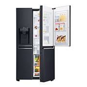 LG InstaView Door-in-Door™ GSX961MCVZ American style Fridge Freezer, 601L, Matte Black -F, GSX961MCVZ
