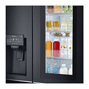 LG InstaView Door-in-Door™ GSX961MCVZ American style Fridge Freezer, 601L, Matte Black -F, GSX961MCVZ