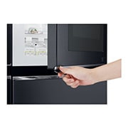 LG InstaView Door-in-Door™ GSX961MCVZ American style Fridge Freezer, 601L, Matte Black -F, GSX961MCVZ