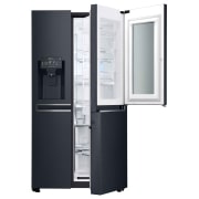 LG InstaView™ Door-in-Door® GSX961MTAZ American Style Fridge Freezer Matte Black, GSX961MTAZ