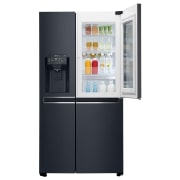 LG InstaView™ Door-in-Door® GSX961MTAZ American Style Fridge Freezer Matte Black, GSX961MTAZ