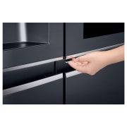 LG InstaView™ Door-in-Door® GSX961MTAZ American Style Fridge Freezer Matte Black, GSX961MTAZ