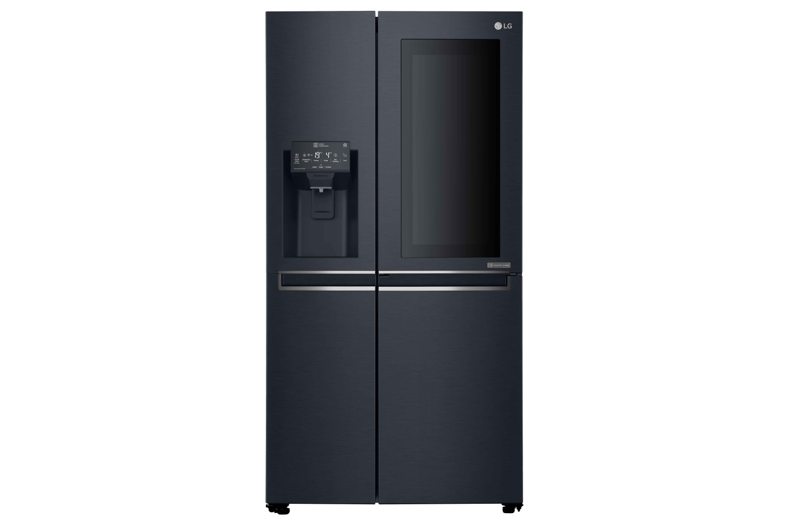 LG InstaView™ Door-in-Door® GSX961MTAZ American Style Fridge Freezer Matte Black, GSX961MTAZ