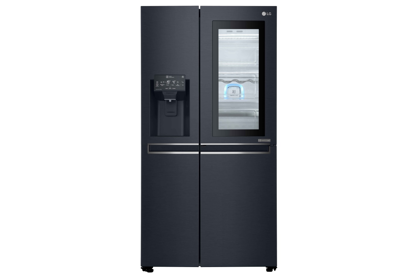 LG InstaView™ Door-in-Door® GSX961MTAZ American Style Fridge Freezer Matte Black, GSX961MTAZ