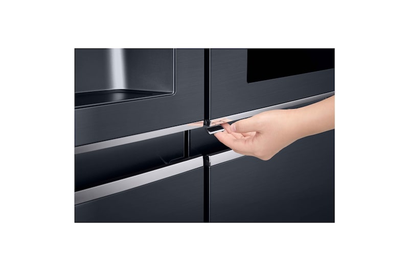 LG InstaView™ Door-in-Door® GSX961MTAZ American Style Fridge Freezer Matte Black, GSX961MTAZ