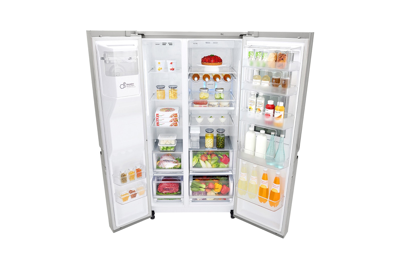 LG InstaView Door-in-Door™ GSX961NSVZ American style Fridge Freezer, 625L,  Premium Steel -F, GSX961NSVZ