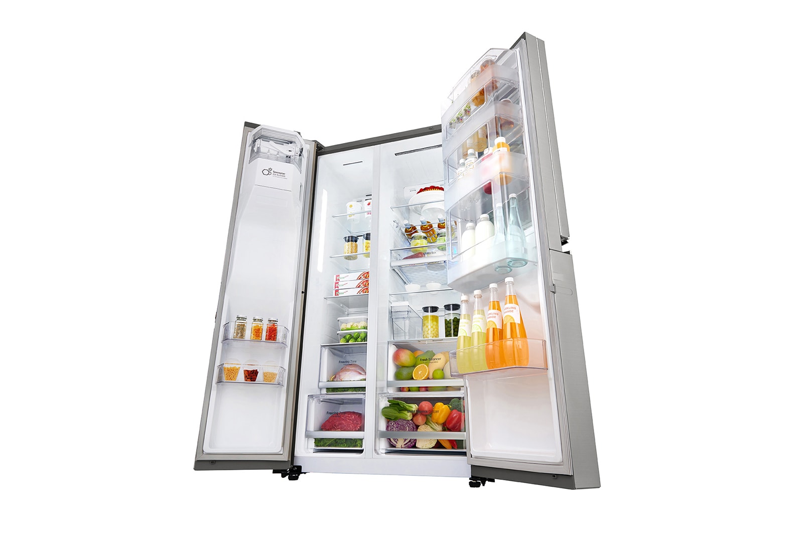 LG InstaView Door-in-Door™ GSX961NSVZ American style Fridge Freezer, 625L,  Premium Steel -F, GSX961NSVZ