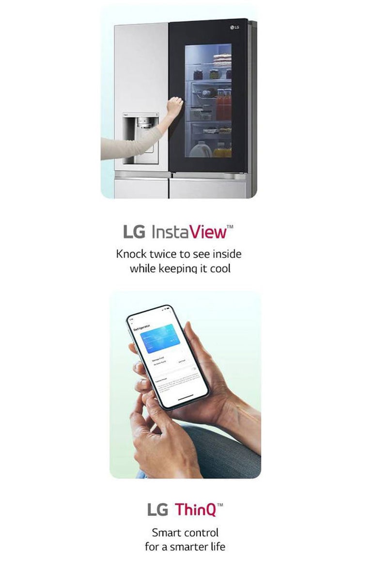 LG Instaview™ Door-In-Door™ GSXV80PZLE, Side by Side Frid