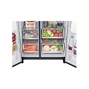 LG InstaView Door-in-Door | GSXV90MCDE | American Style Fridge Freezer | 635L | WiFi connected | Matte Black, GSXV90MCDE