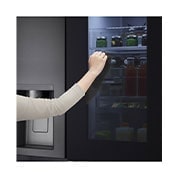 LG InstaView Door-in-Door | GSXV90MCDE | American Style Fridge Freezer | 635L | WiFi connected | Matte Black, GSXV90MCDE