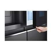 LG InstaView Door-in-Door | GSXV90MCDE | American Style Fridge Freezer | 635L | WiFi connected | Matte Black, GSXV90MCDE