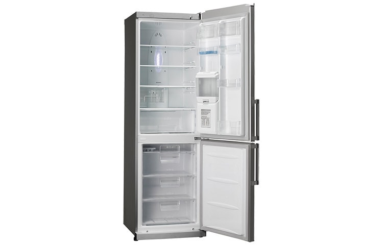 LG Fridge Freezer with Water Dispenser and Gross Capacity of 315 Litres, GB3133PVGW