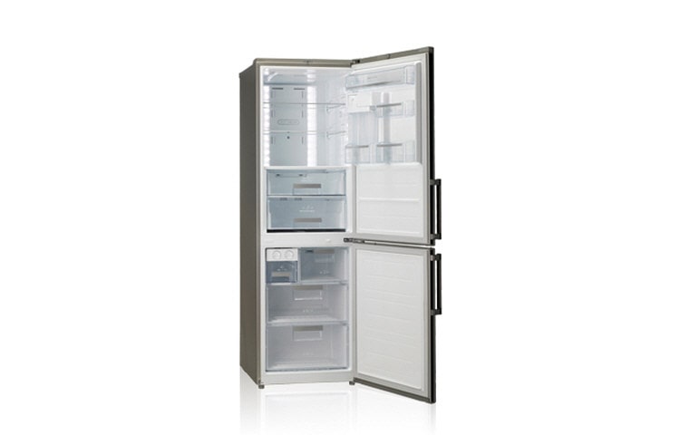 LG Combination Refrigerator/Freezer (Gross Capacity 373 Litres; Brushed Steel), GB7138A2VW1