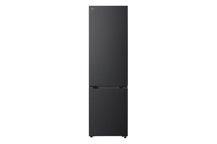 Front view of 375L Fridge-freezer Freestanding Black - GBBS524AEV