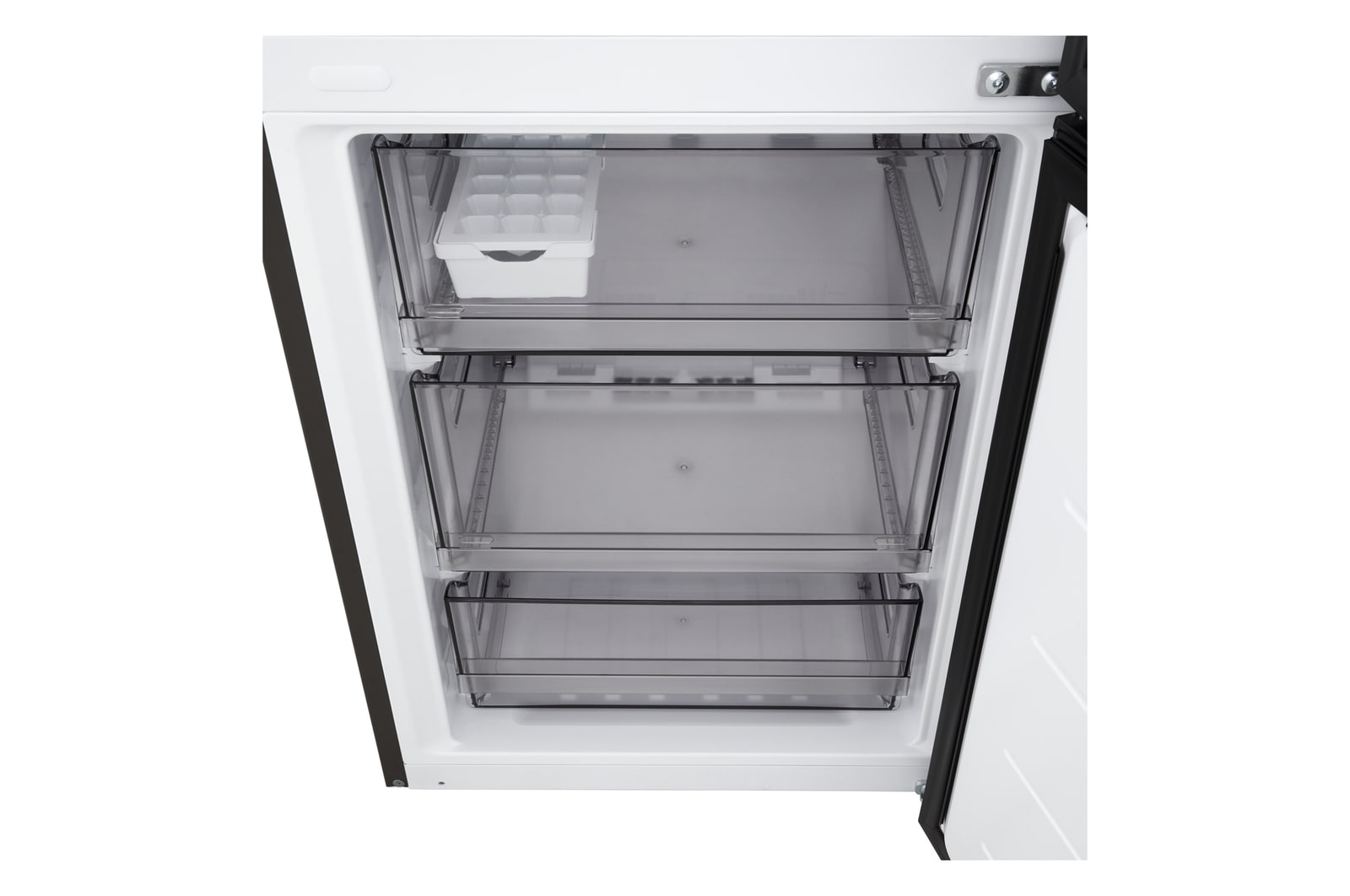 LG fridge freezer (GBBS726CEV) front view showing DoorCooling+™ vent