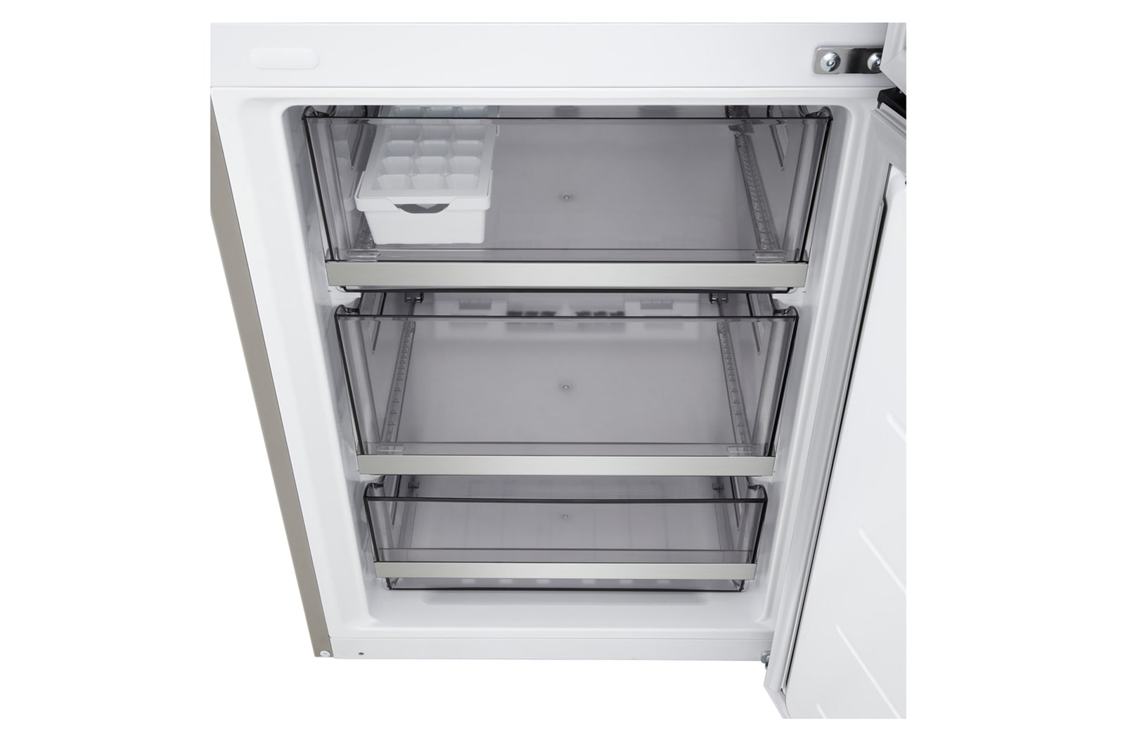 Lower view of LG fridge freezer