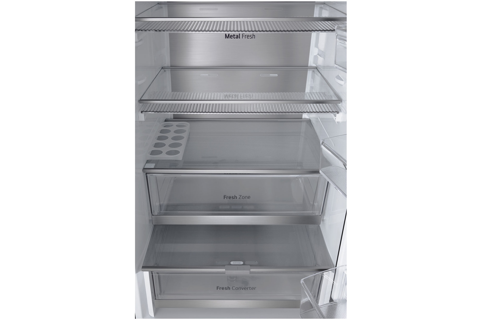 detailed view of the interior drawers