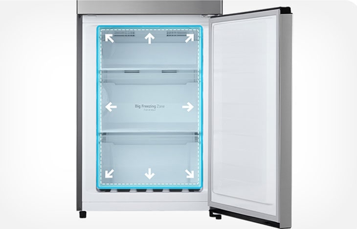 Total No Frost (Frost Free) Freezer | UK Switch Fridge | Compressor | | LG Rated | Inverter GBM22HSADH | | - D 336L Tall Silver FRESH