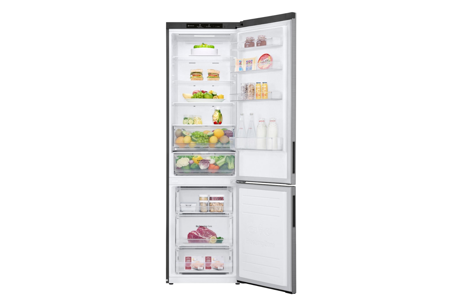 Front open with food