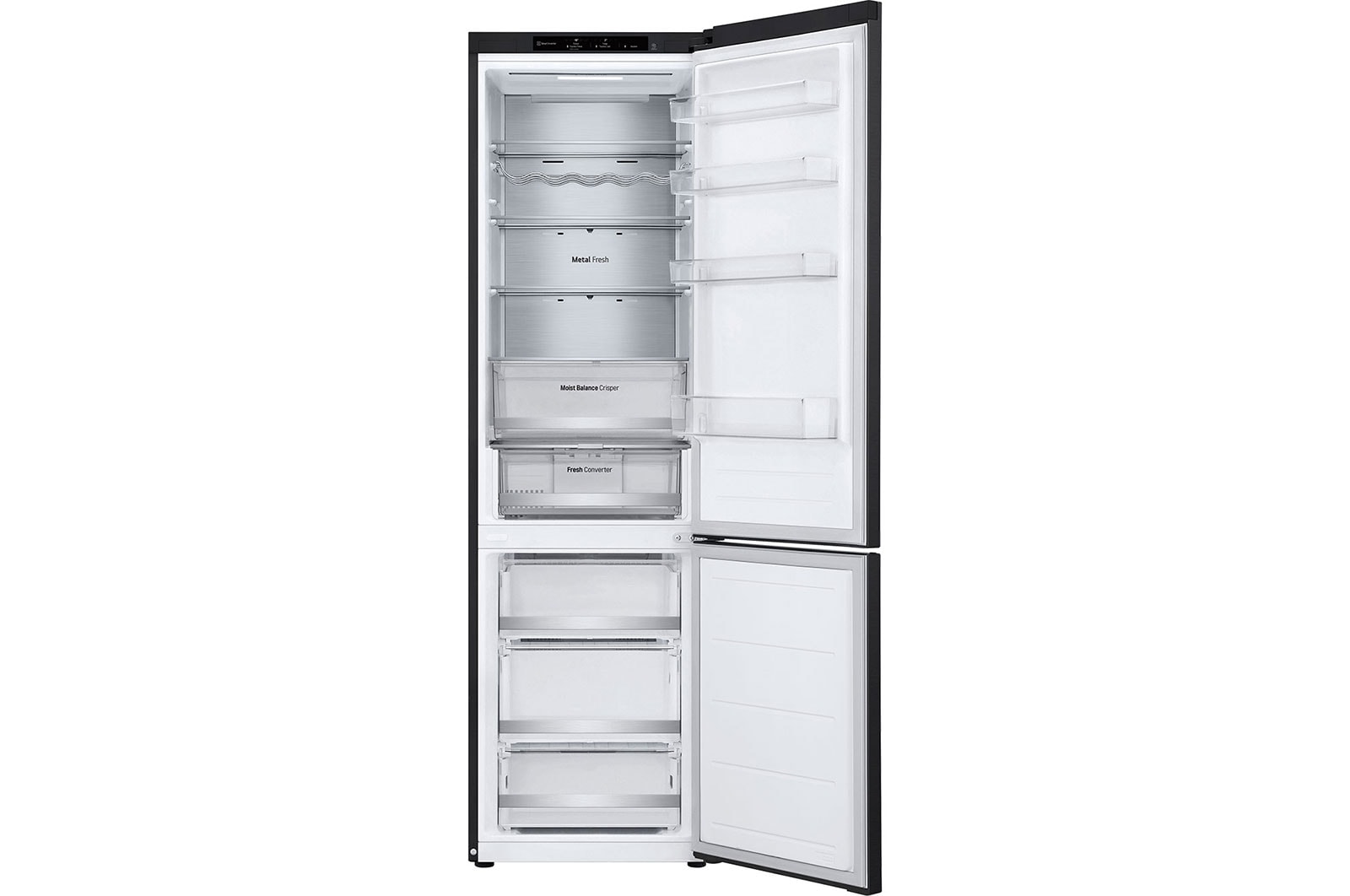 front view door open without food