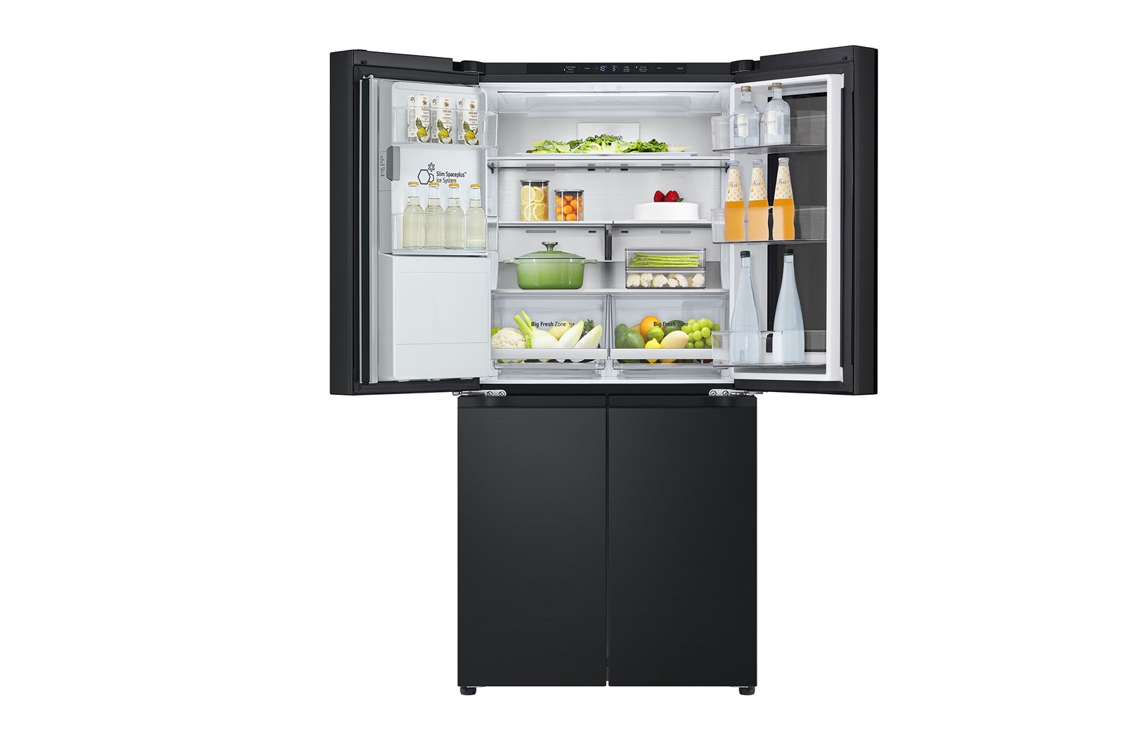 Top door open view with food