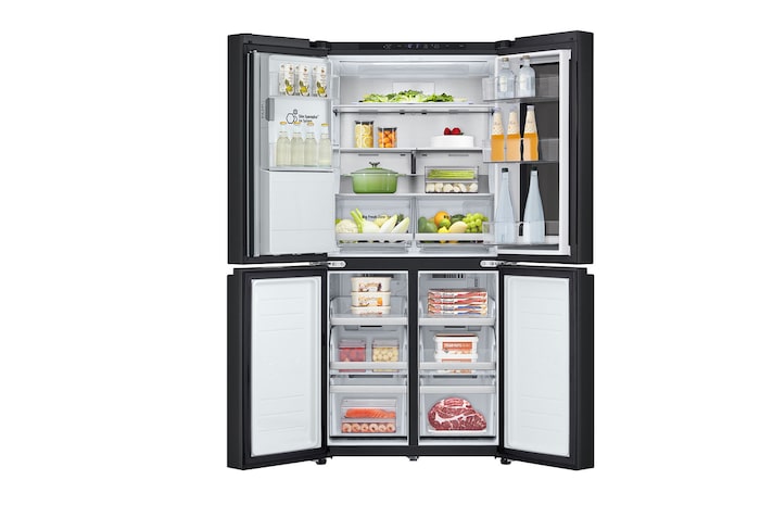 Double door open view wit food